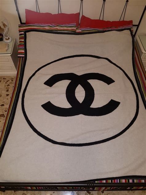 fake chanel blanket|vintage chanel blanket.